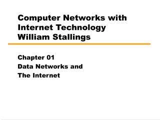 Computer Networks with Internet Technology William Stallings