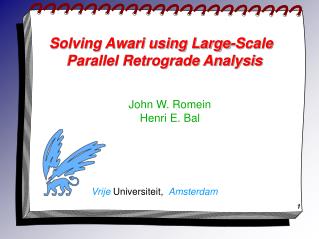 Solving Awari using Large-Scale Parallel Retrograde Analysis