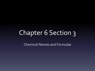 Chapter 6 Section 3