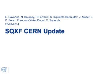 SQXF CERN Update