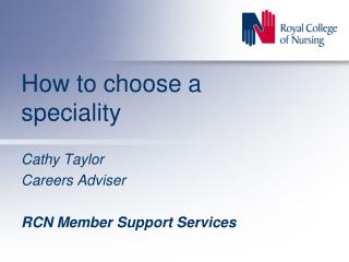 How to choose a speciality