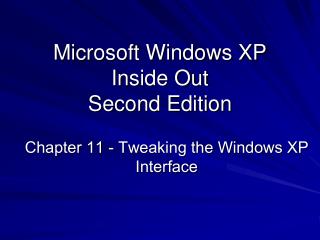Microsoft Windows XP Inside Out Second Edition