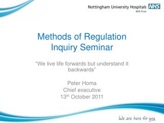 Methods of Regulation Inquiry Seminar