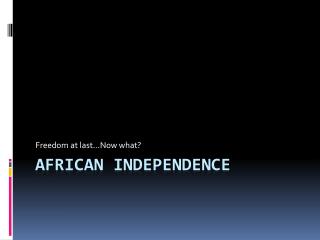 African Independence