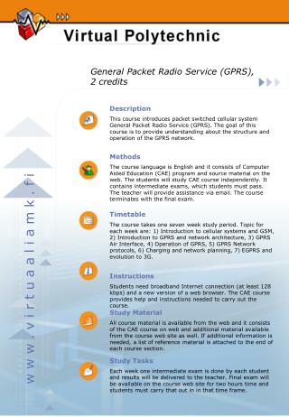 General Packet Radio Service (GPRS), 2 credits