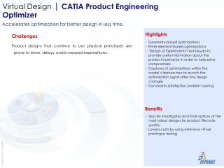Virtual Design | CATIA Product Engineering Optimizer