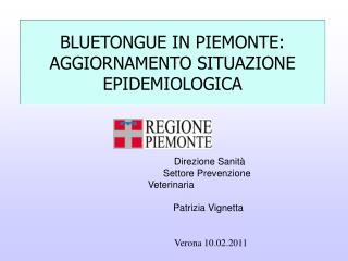 BLUETONGUE IN PIEMONTE: AGGIORNAMENTO SITUAZIONE EPIDEMIOLOGICA