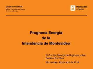 Programa Energía de la Intendencia de Montevideo