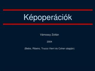 Képoperációk