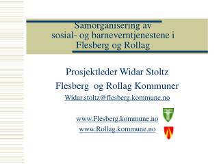 Samorganisering av sosial- og barneverntjenestene i Flesberg og Rollag