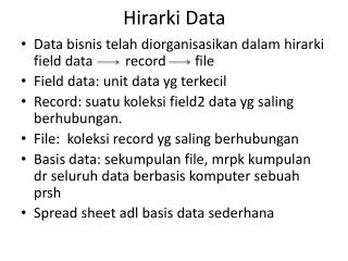 Hirarki Data