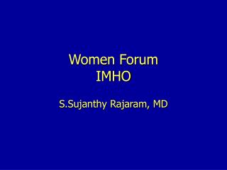 Women Forum IMHO