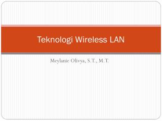Teknologi Wireless LAN