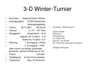 3-D Winter-Turnier