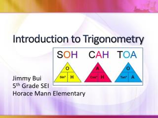 Introduction to Trigonometry