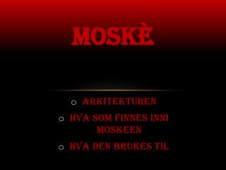 Mosk È