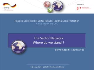 The Sector Network Where do we stand ?