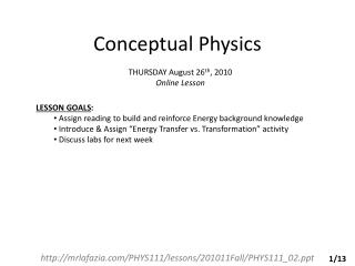 Conceptual Physics