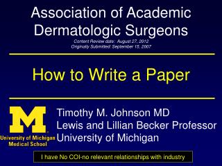 How to Write a Paper