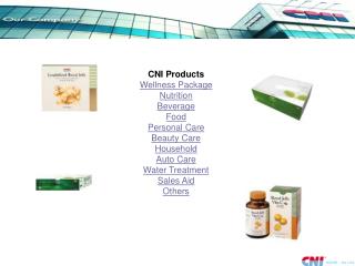 CNI Products Wellness Package Nutrition Beverage Food Personal Care Beauty Care Household