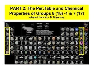 Group 18 – the noble gases