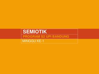 SEMIOTIK