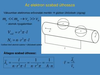 Az elektron szabad úthossza