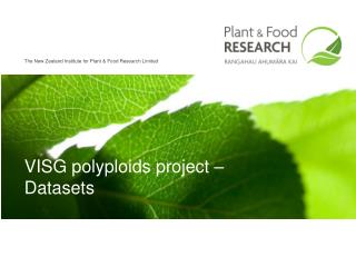 VISG polyploids project – Datasets