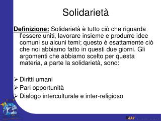 Solidarietà