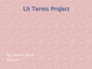 Lit Terms Project