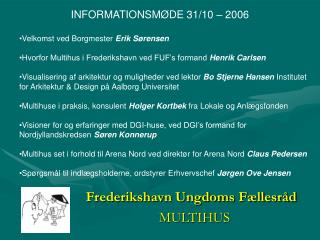 Frederikshavn Ungdoms Fællesråd MULTIHUS