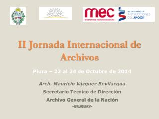 II Jornada Internacional de Archivos