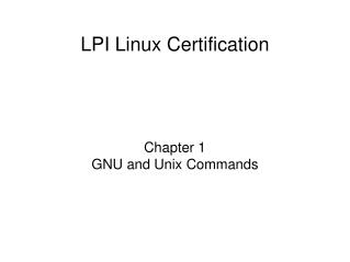 LPI Linux Certification