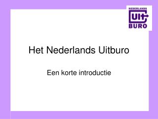 Het Nederlands Uitburo