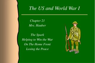 The US and World War I