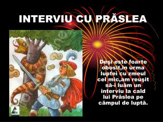 INTERVIU CU P RĂSLEA