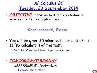 AP Calculus BC Tuesday, 23 September 2014