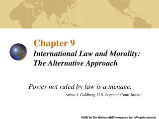 Chapter 9 International Law and Morality: The Alternative Approach