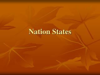 Nation States