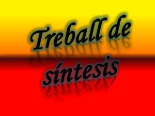 Treball de síntesis