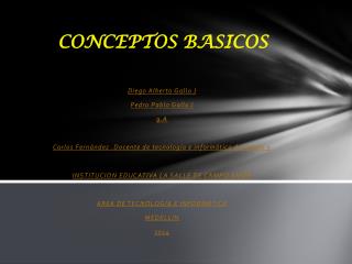 CONCEPTOS BASICOS