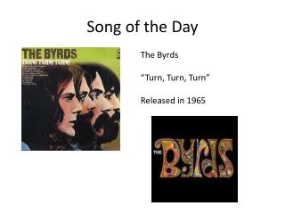 Song of the Day
