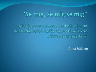 Anna Stålberg