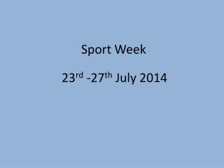 Sport Week