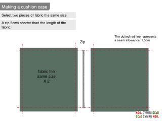 Making a cushion case