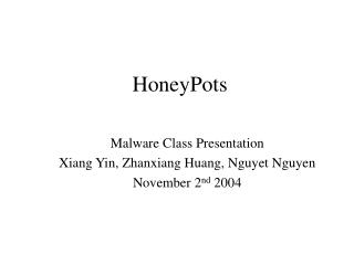 HoneyPots