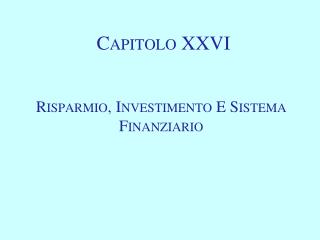 Capitolo XXVI