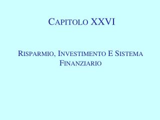 Capitolo XXVI