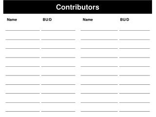 Contributors