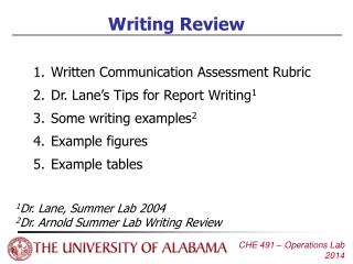 Writing Review